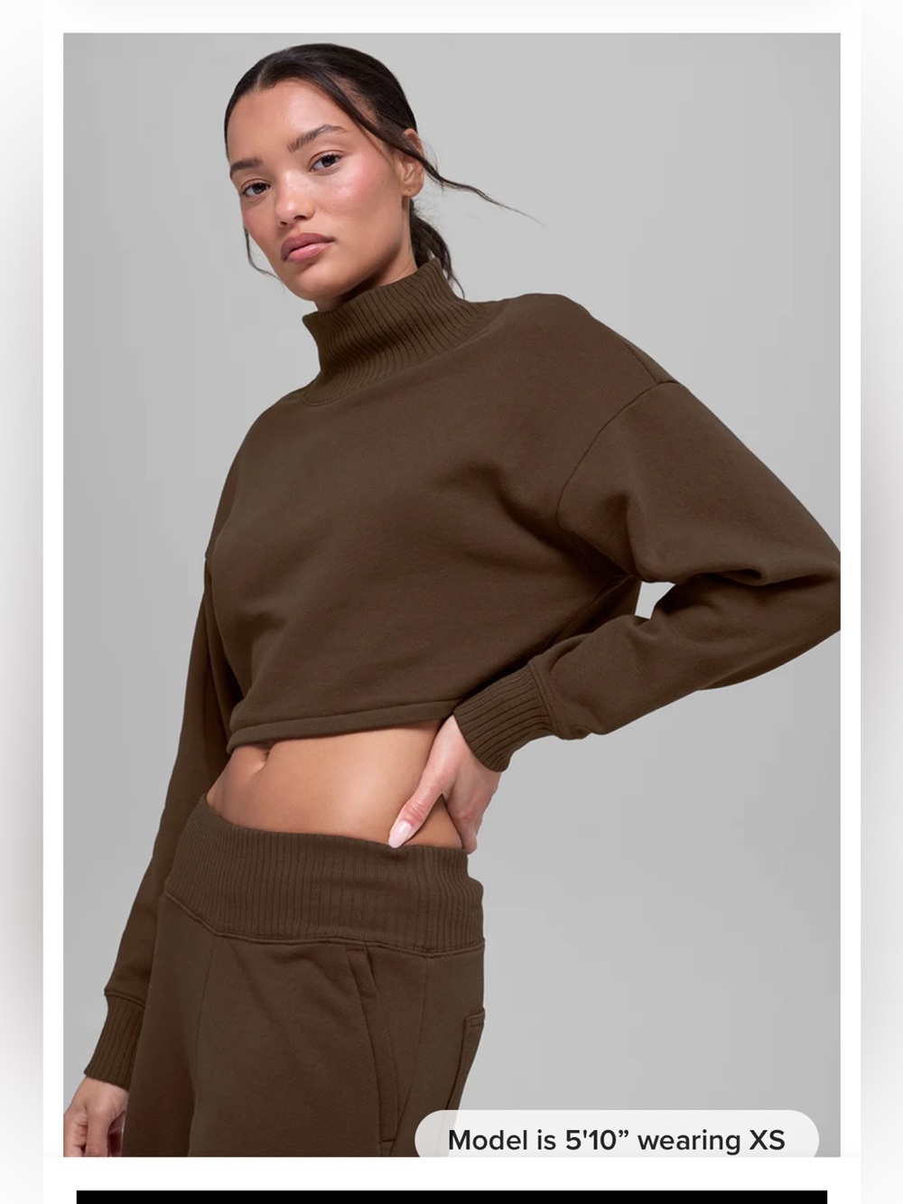 Alo cropped sweatshirt